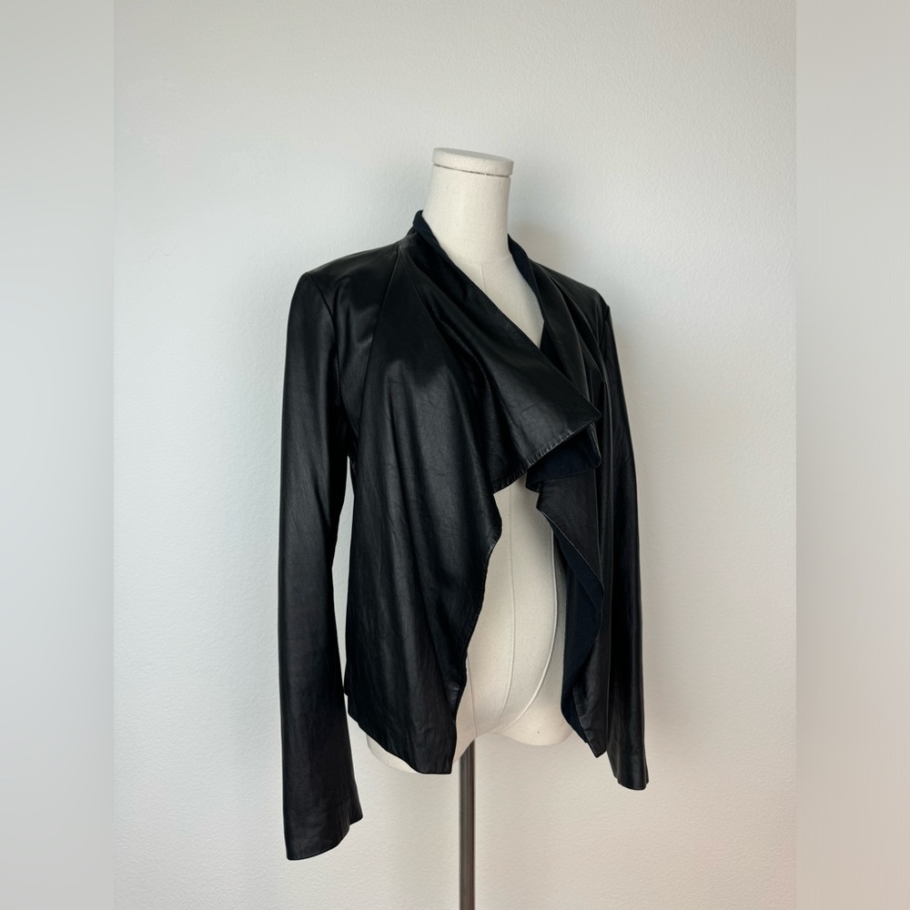 Theory Leather Women’s Black Jacket Medium
